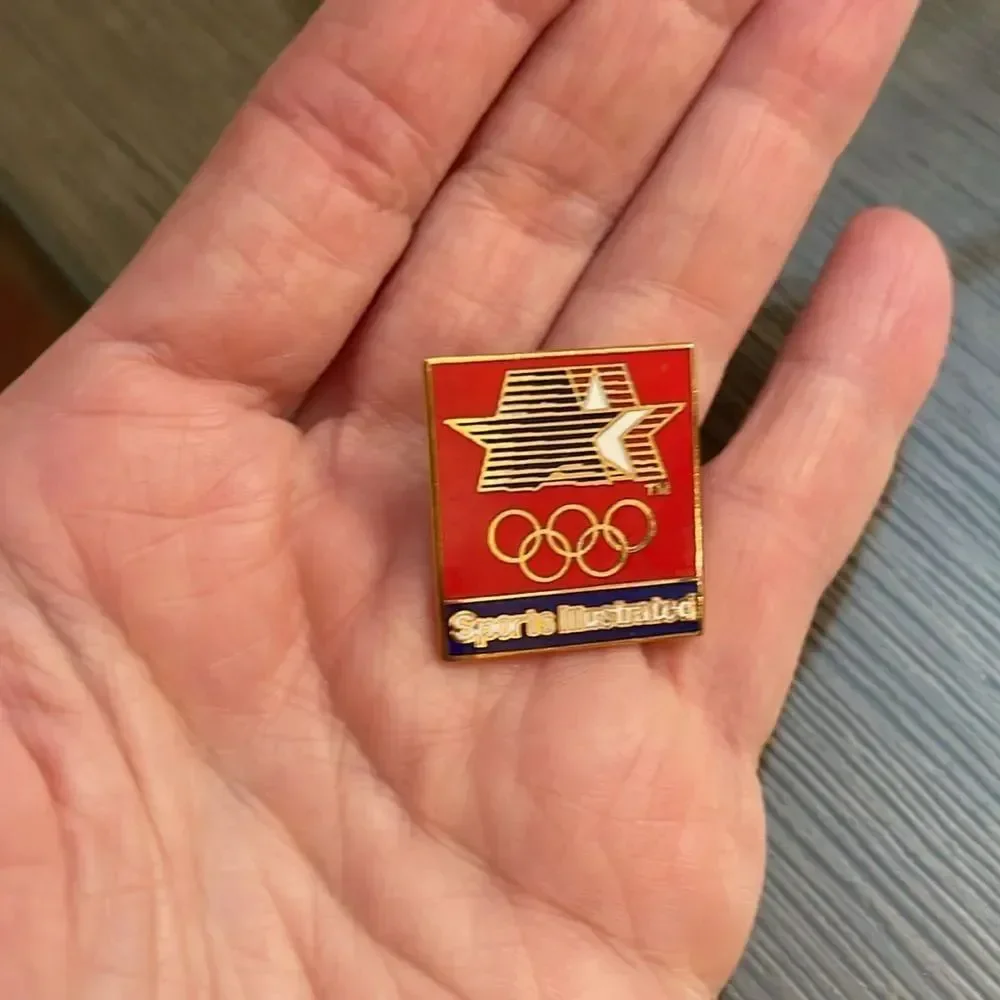 Vintage Sports Illustrated 1980 Olympic Lapel Pin Enamel Pin